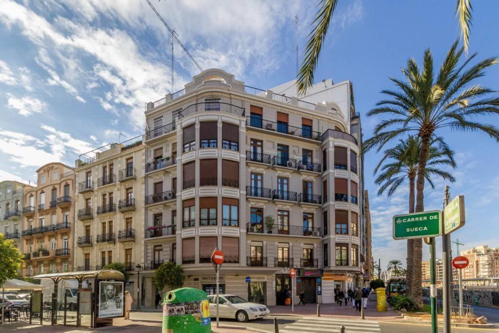 Cosy & Downtown Flat Valencia. Appartamento Esterno foto